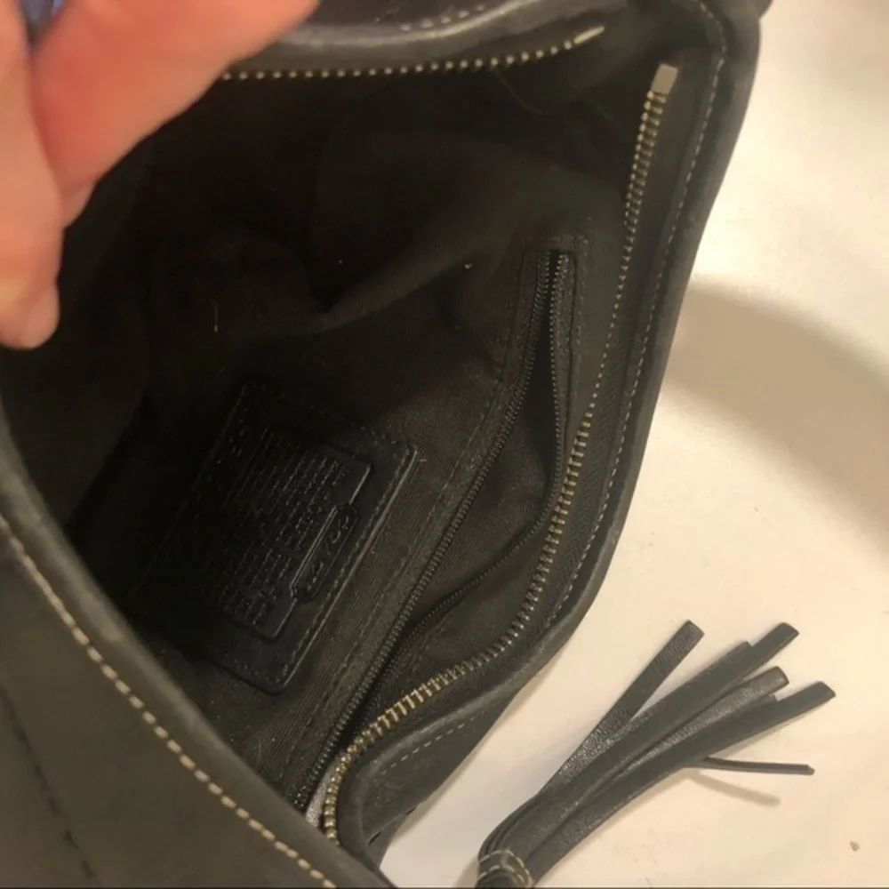 Coach black leather soho bag